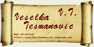 Veselka Tešmanović vizit kartica